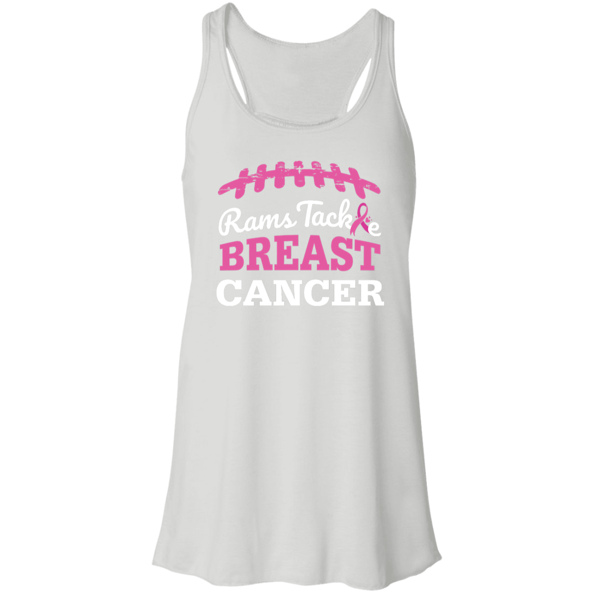 Ladies Rams Tackle Breast Cancer Tank