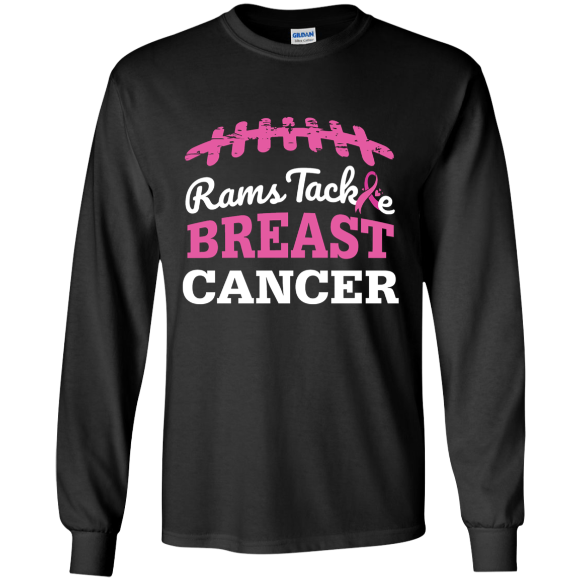 Youth Rams Tackle Breast Cancer LS Shirt