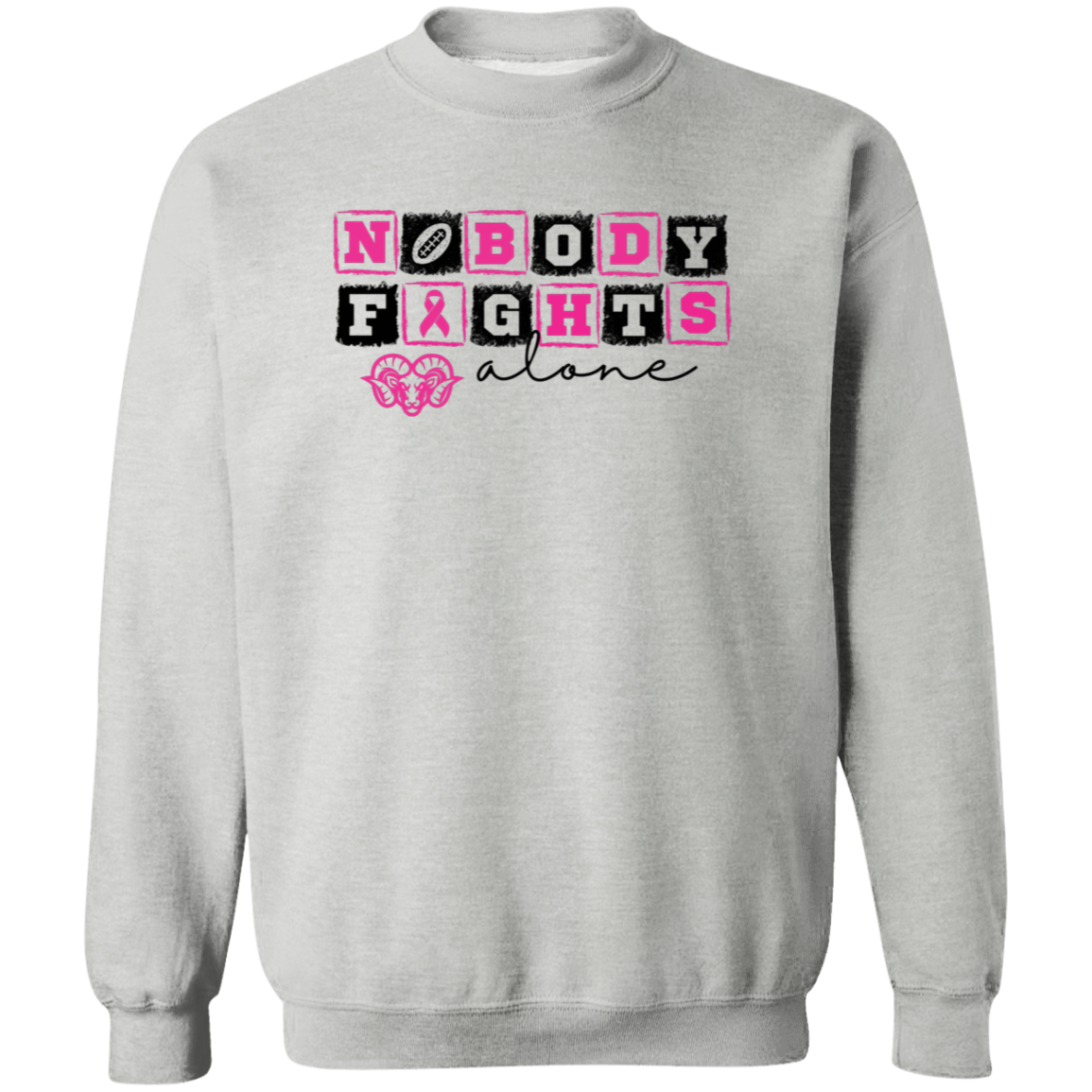 Mens Nobody Fights Alone Sweatshirt