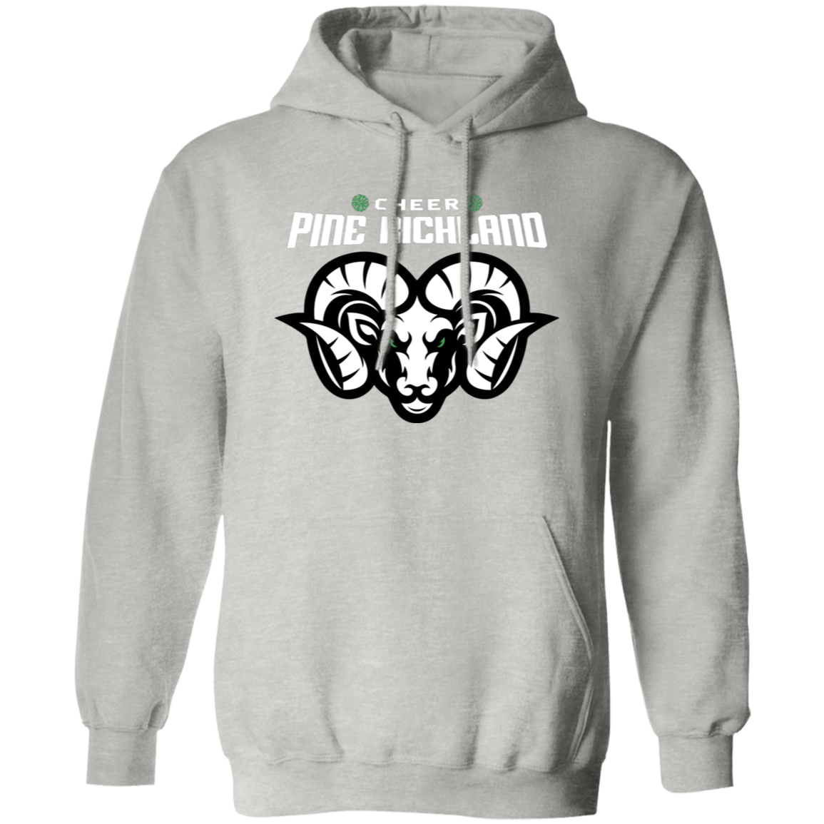 PR Cheer(green poms) Mens Pullover Hoodie