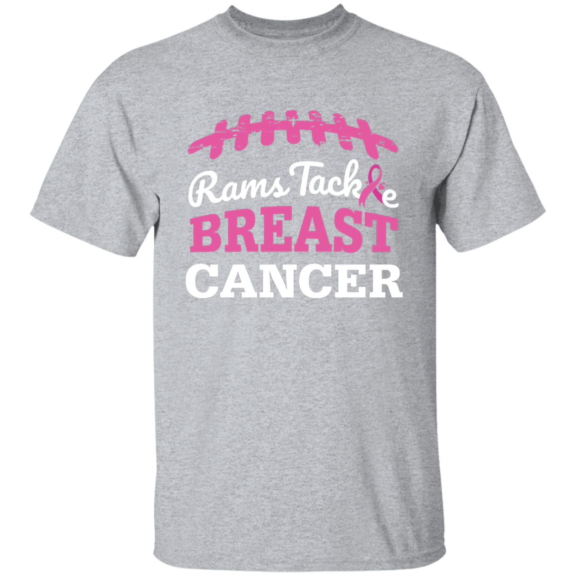 Youth Rams Tackle Breast Cancer T-Shirt