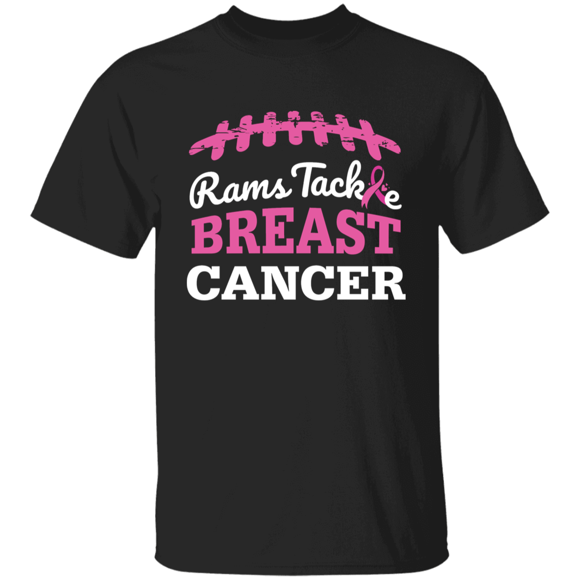 Youth Rams Tackle Breast Cancer T-Shirt