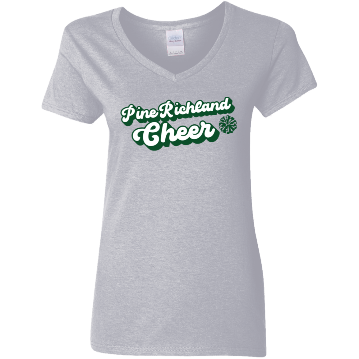 PR Cheer "Groovy" Ladies' V-Neck Tee