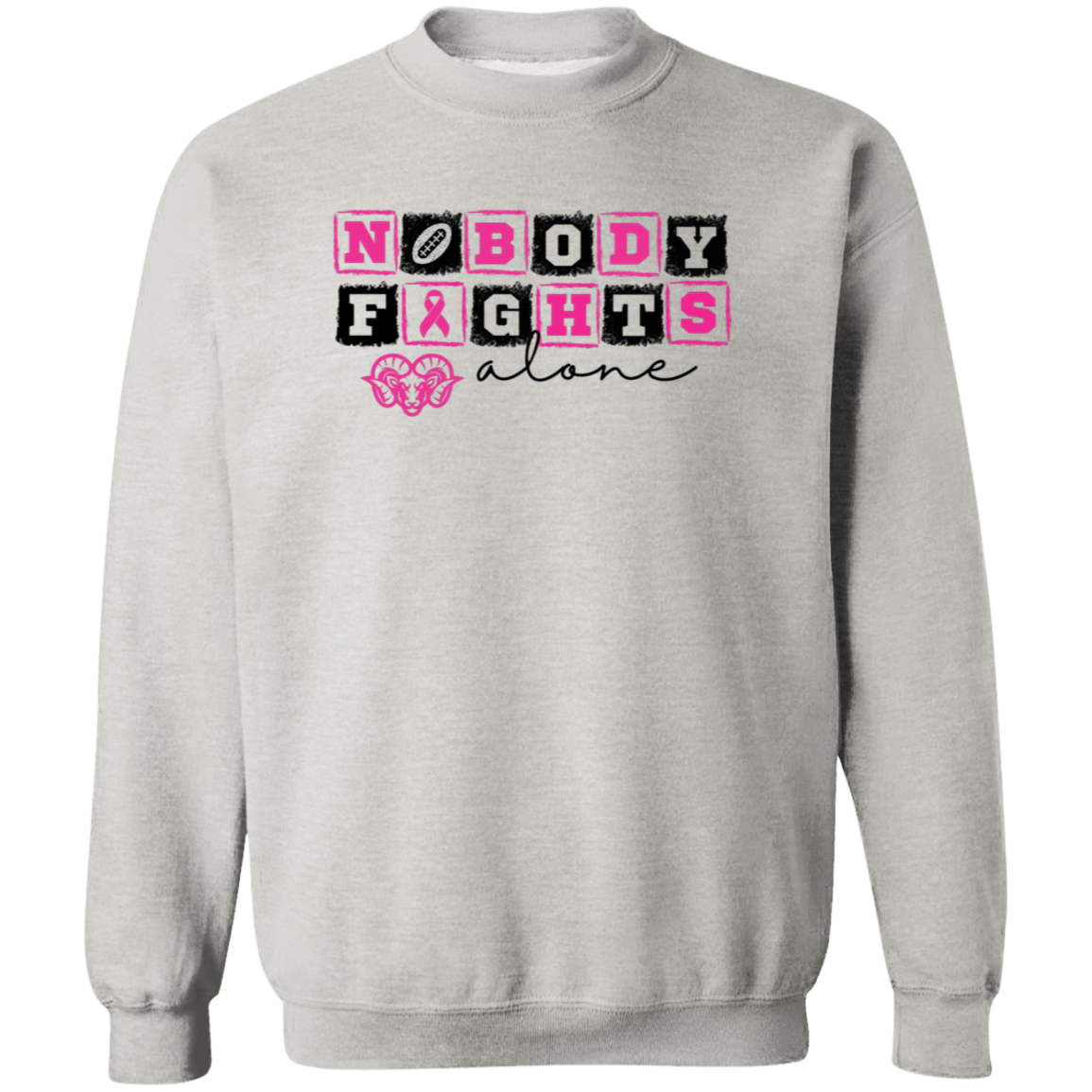 Mens Nobody Fights Alone Sweatshirt