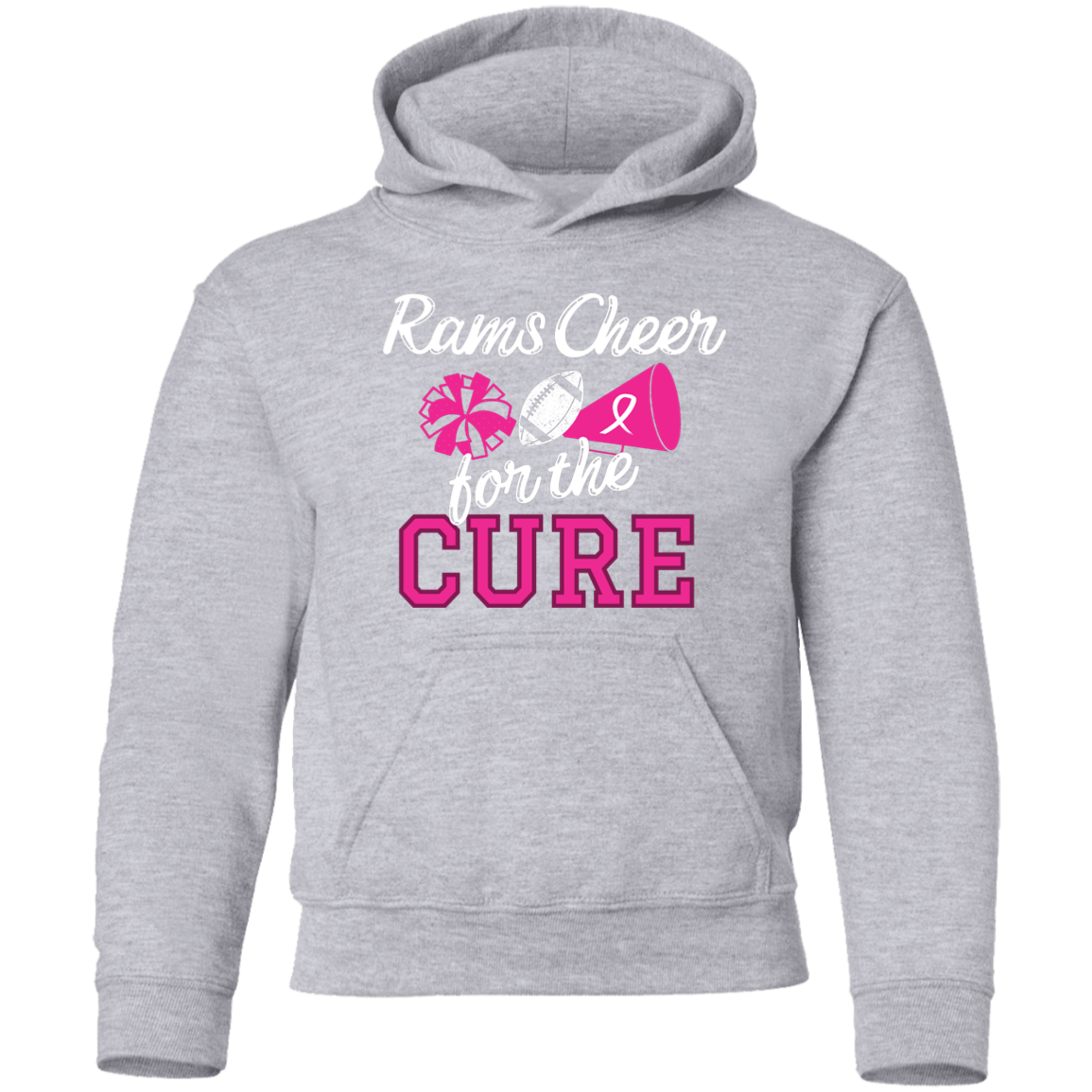 Youth Rams Cheer for a Cure Hoodie