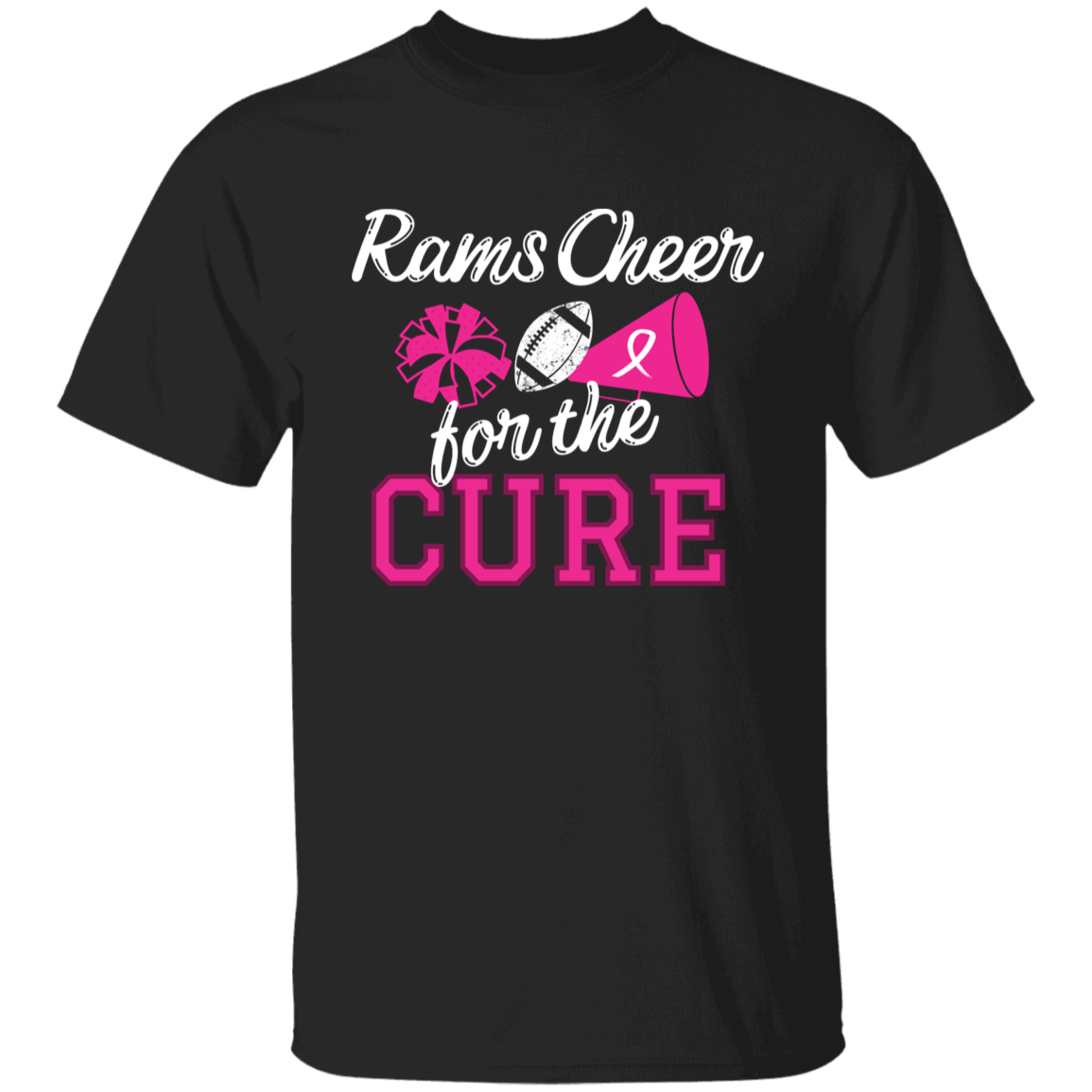 Youth Rams Cheer for the Cure T-Shirt