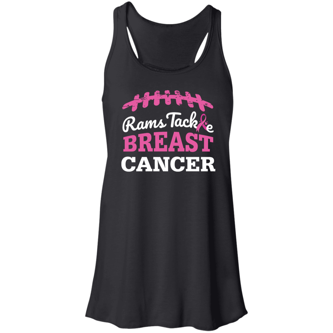Ladies Rams Tackle Breast Cancer Tank