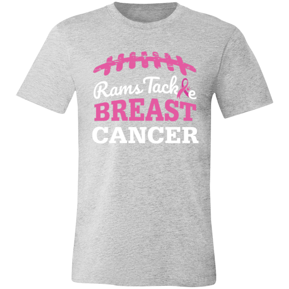 Mens Rams Tackle Breast Cancer T-Shirt