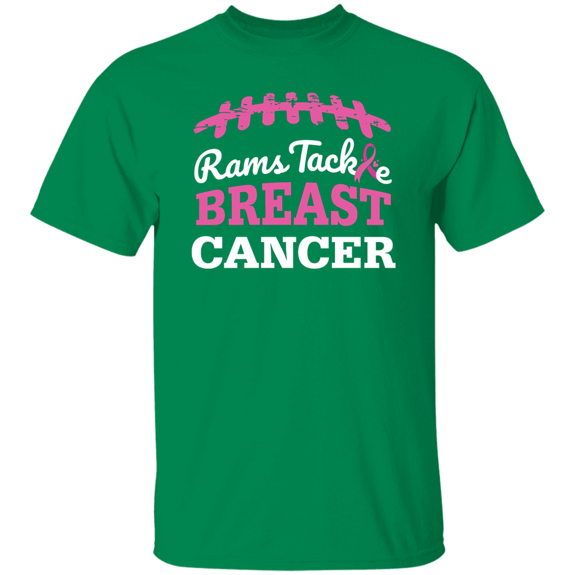 Mens Rams Tackle Breast Cancer T-Shirt