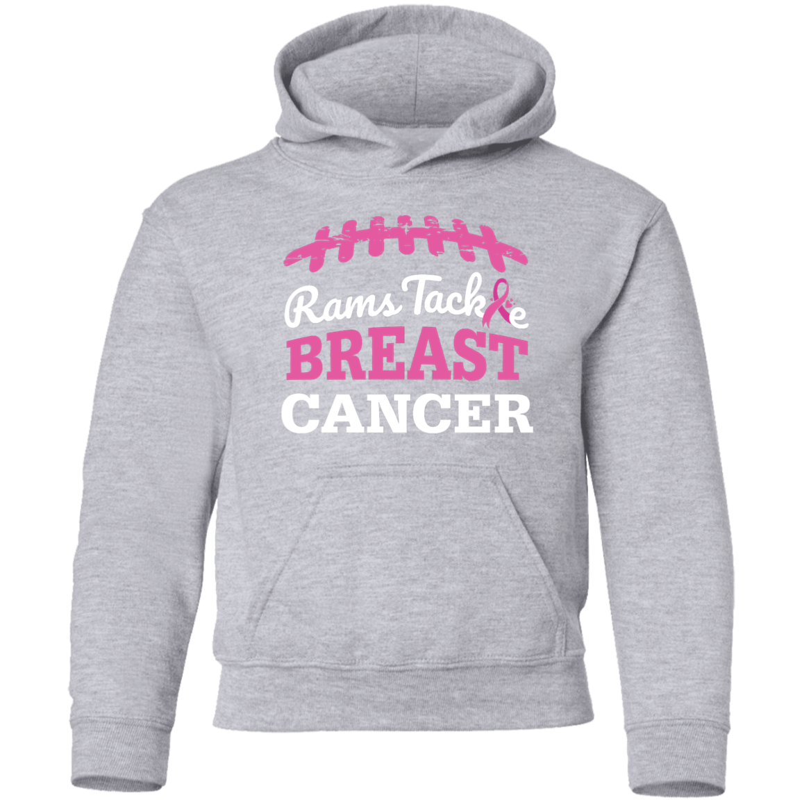 Youth Rams Tackle Breast Cancer Hoodie