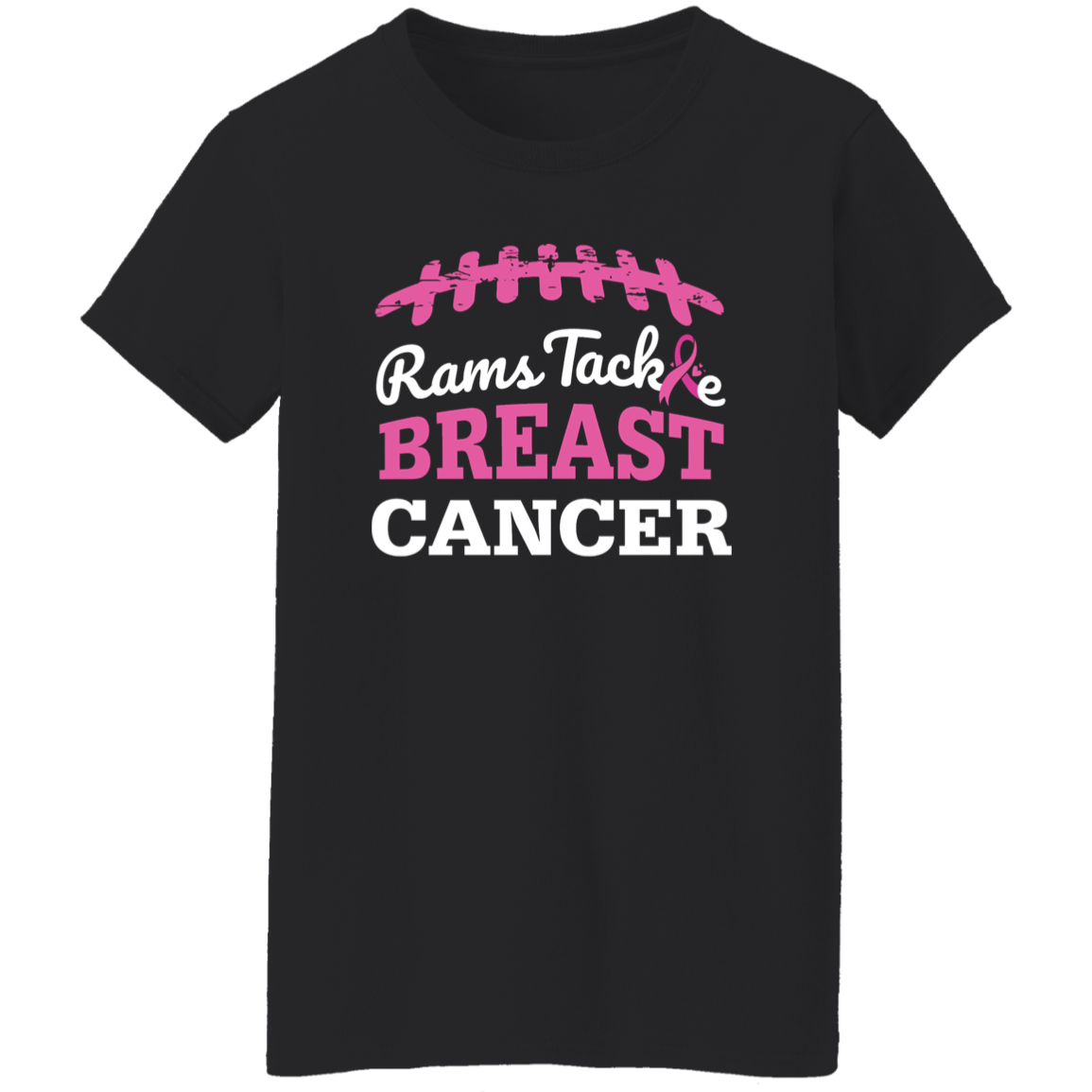 Ladies' Rams Tackle Breast Cancer T-Shirt