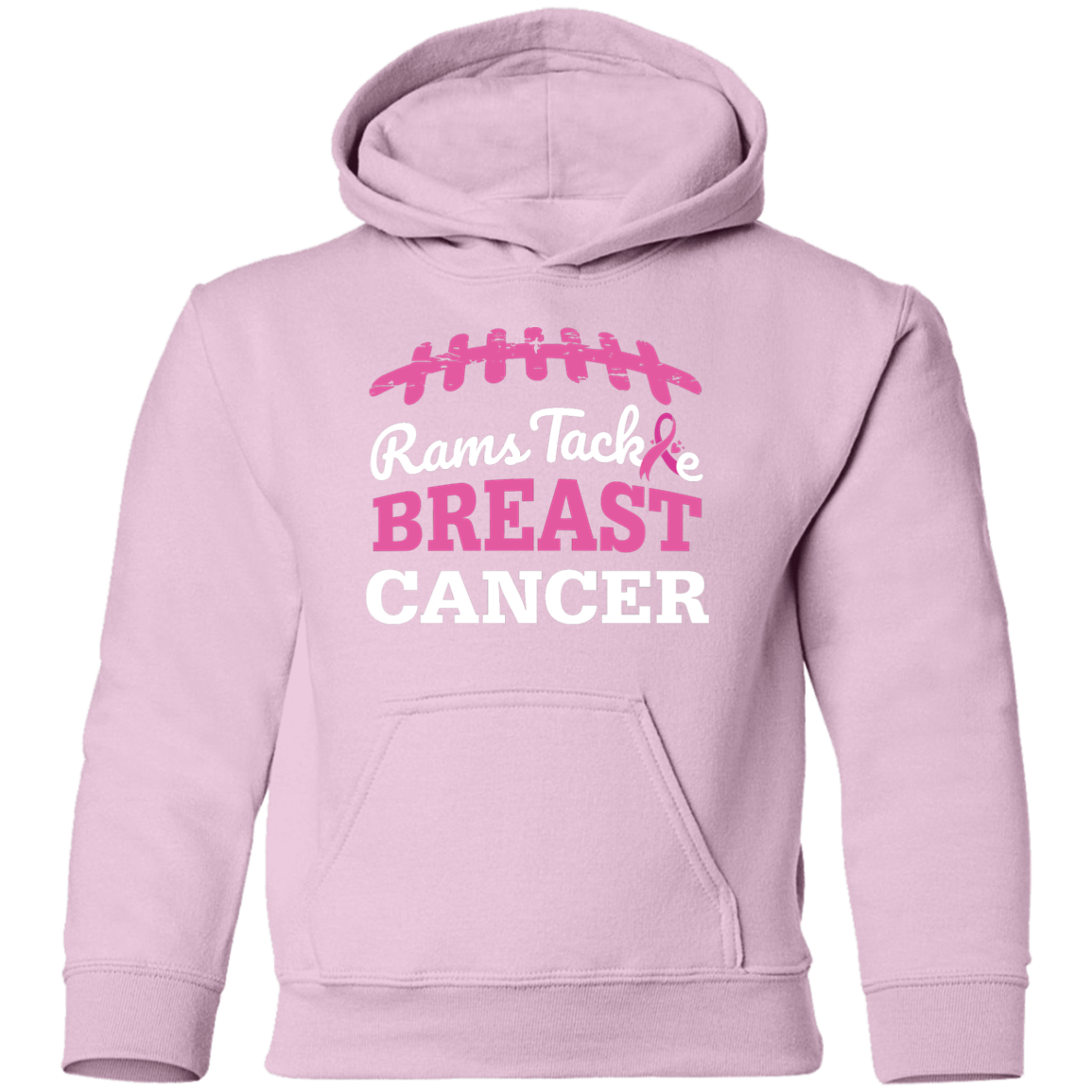 Youth Rams Tackle Breast Cancer Hoodie