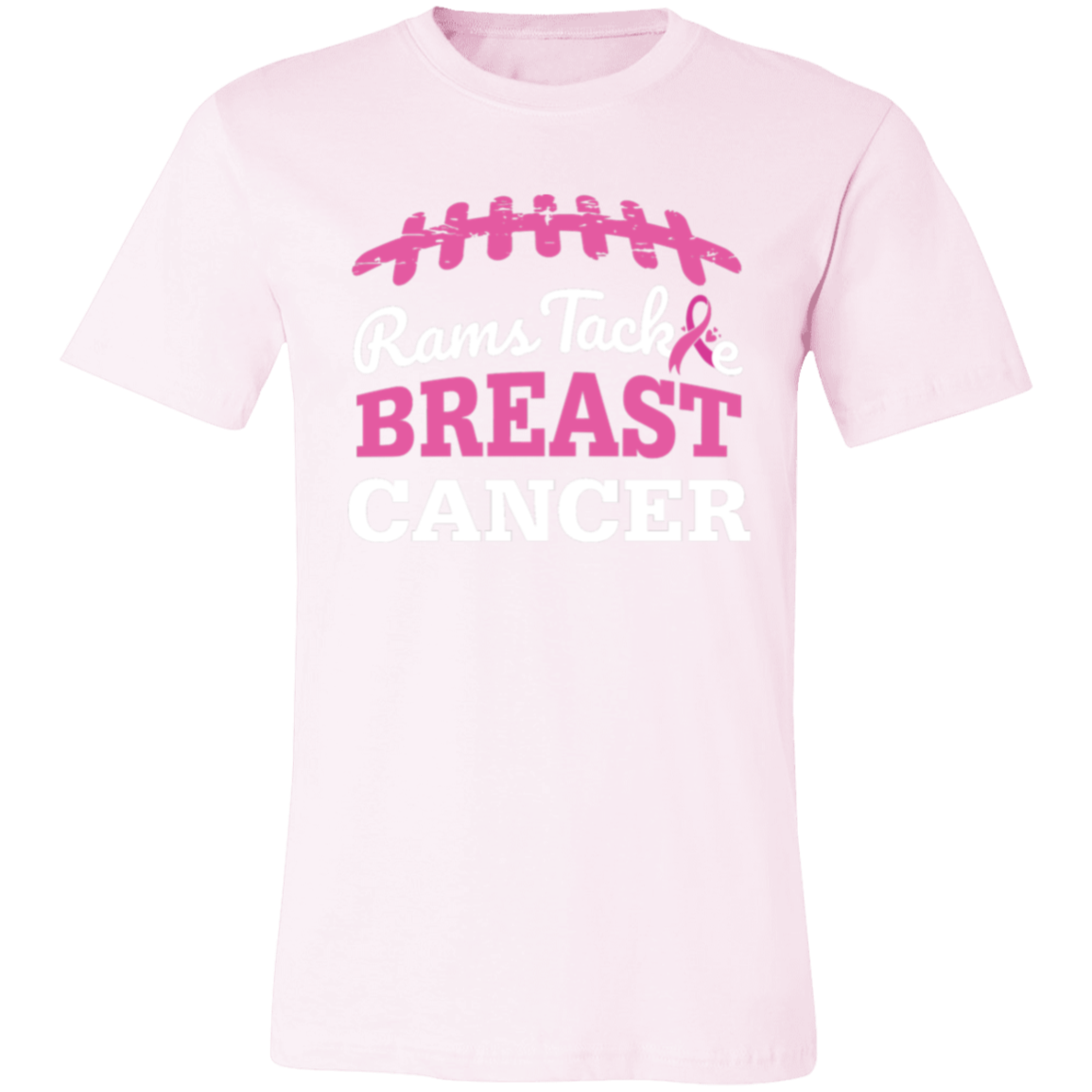 Mens Rams Tackle Breast Cancer T-Shirt