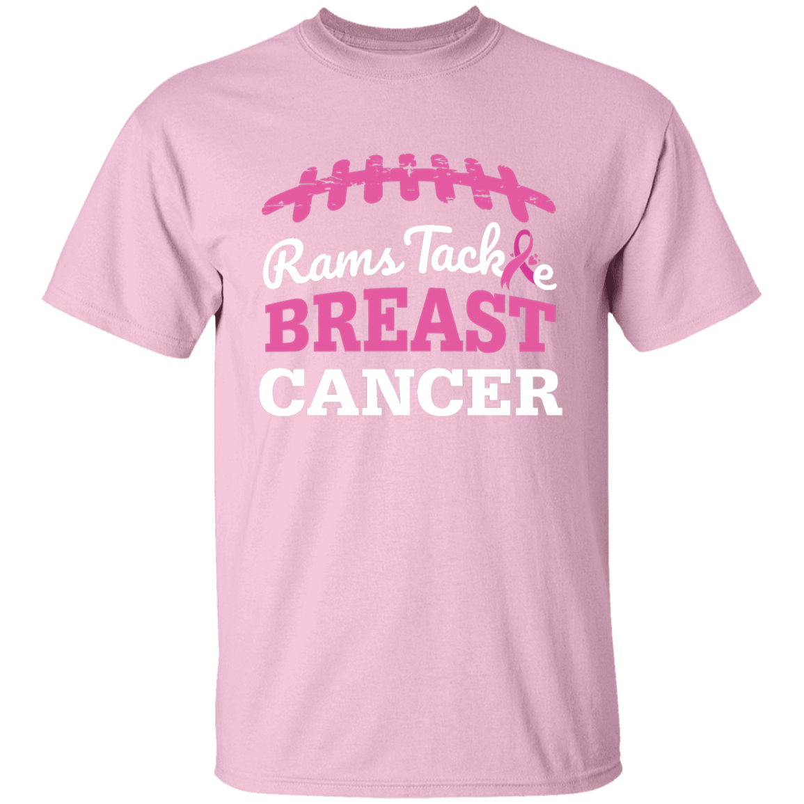 Youth Rams Tackle Breast Cancer T-Shirt
