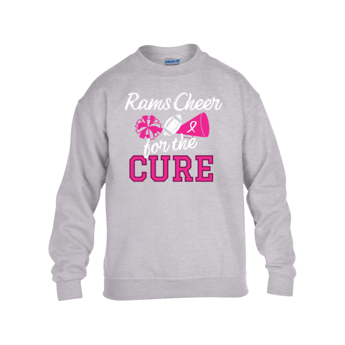 Youth Rams Cheer for the Cure Sweatshirt