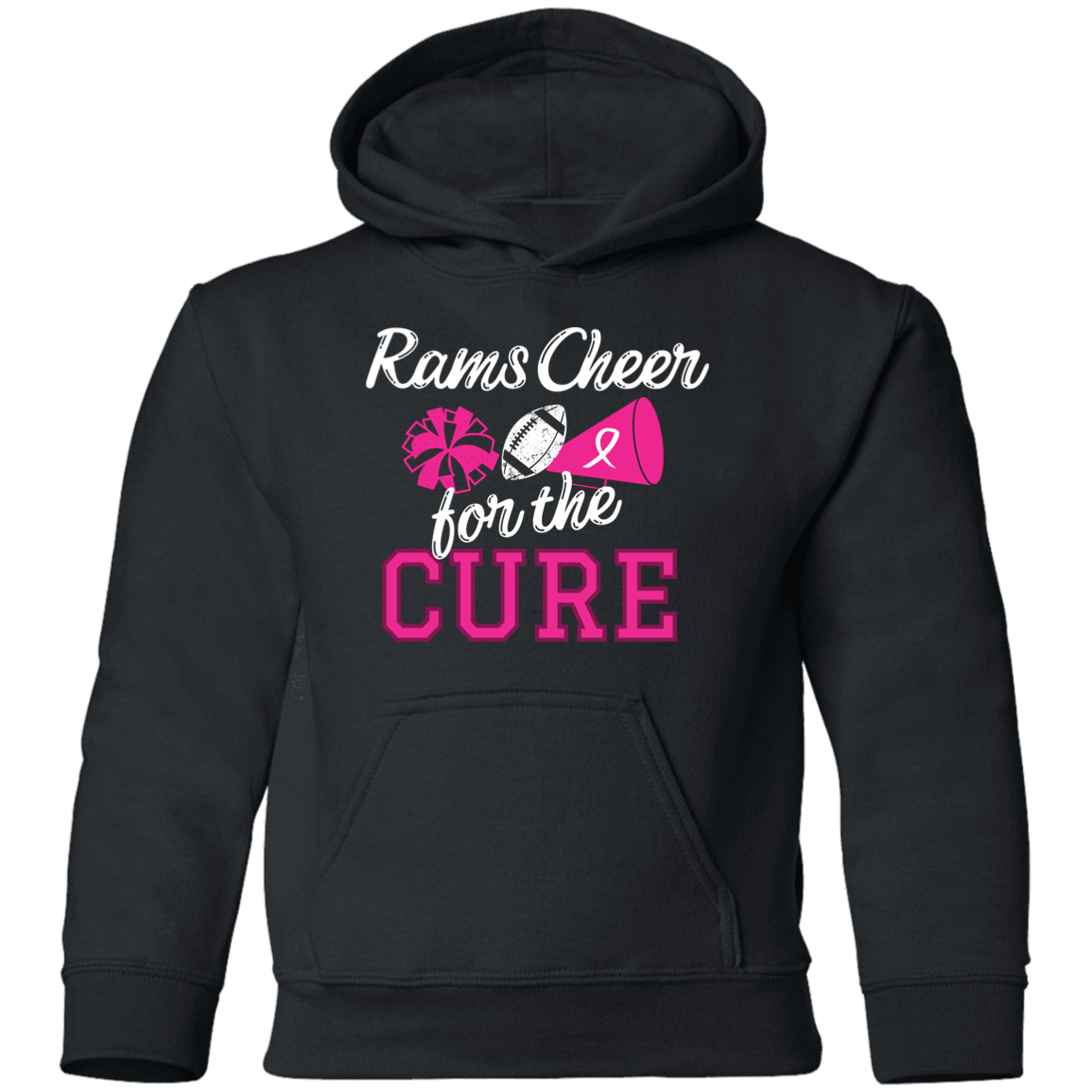 Youth Rams Cheer for a Cure Hoodie