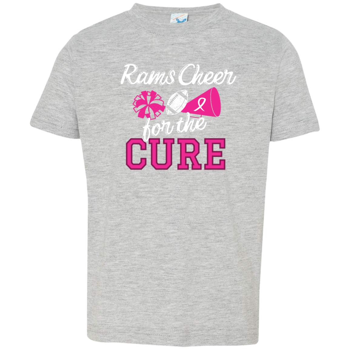 Toddler Rams Cheer For the Cure T-Shirt