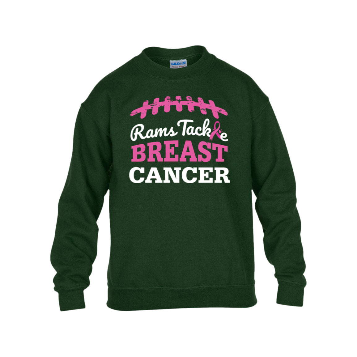Youth Rams Tackle Breast Cancer Crew