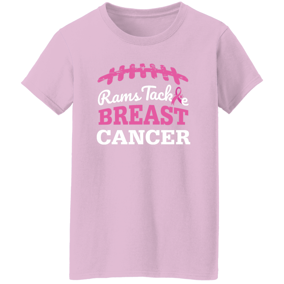 Ladies' Rams Tackle Breast Cancer T-Shirt
