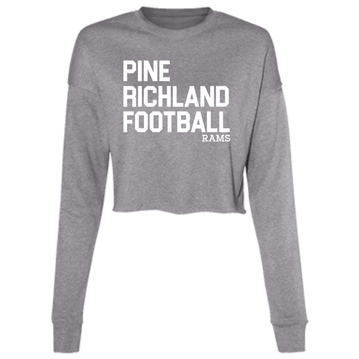 PR Football "Bold" Ladies' Cropped Fleece Crew