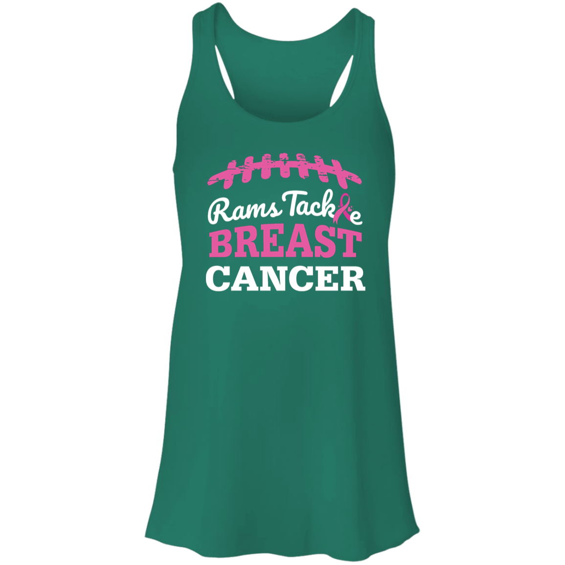 Ladies Rams Tackle Breast Cancer Tank