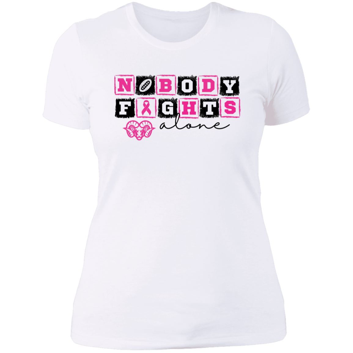 Ladies' Nobody Fights Alone Boyfriend T-Shirt