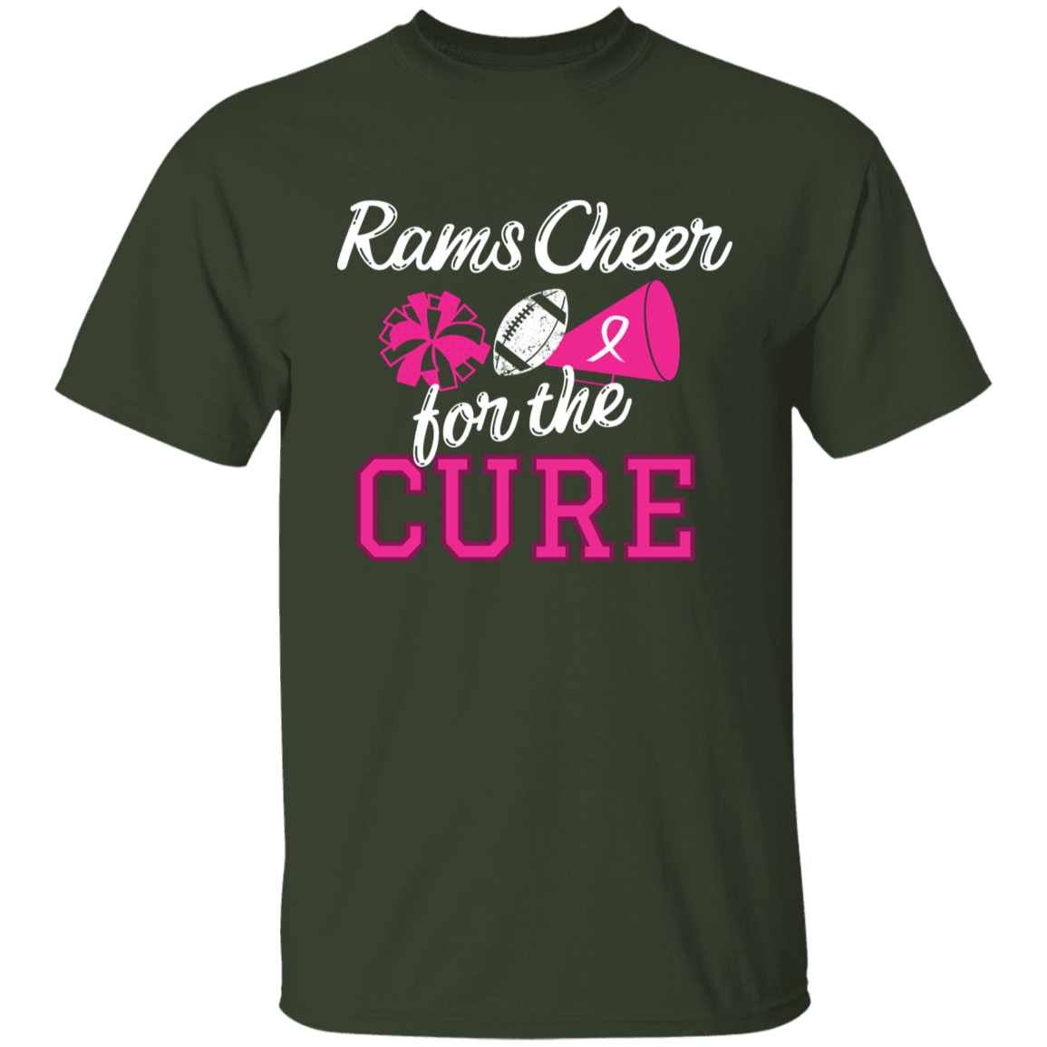 Youth Rams Cheer for the Cure T-Shirt