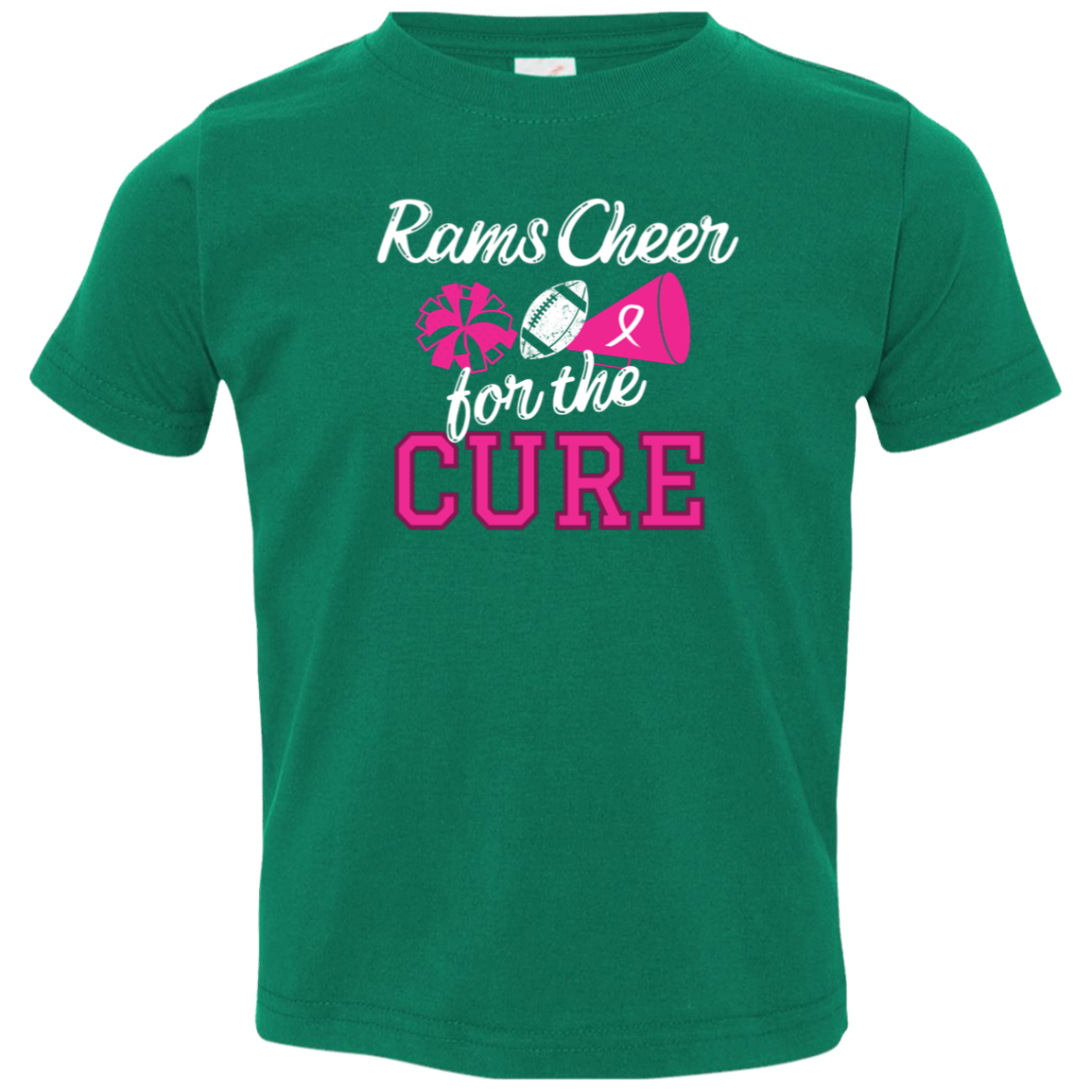 Toddler Rams Cheer For the Cure T-Shirt