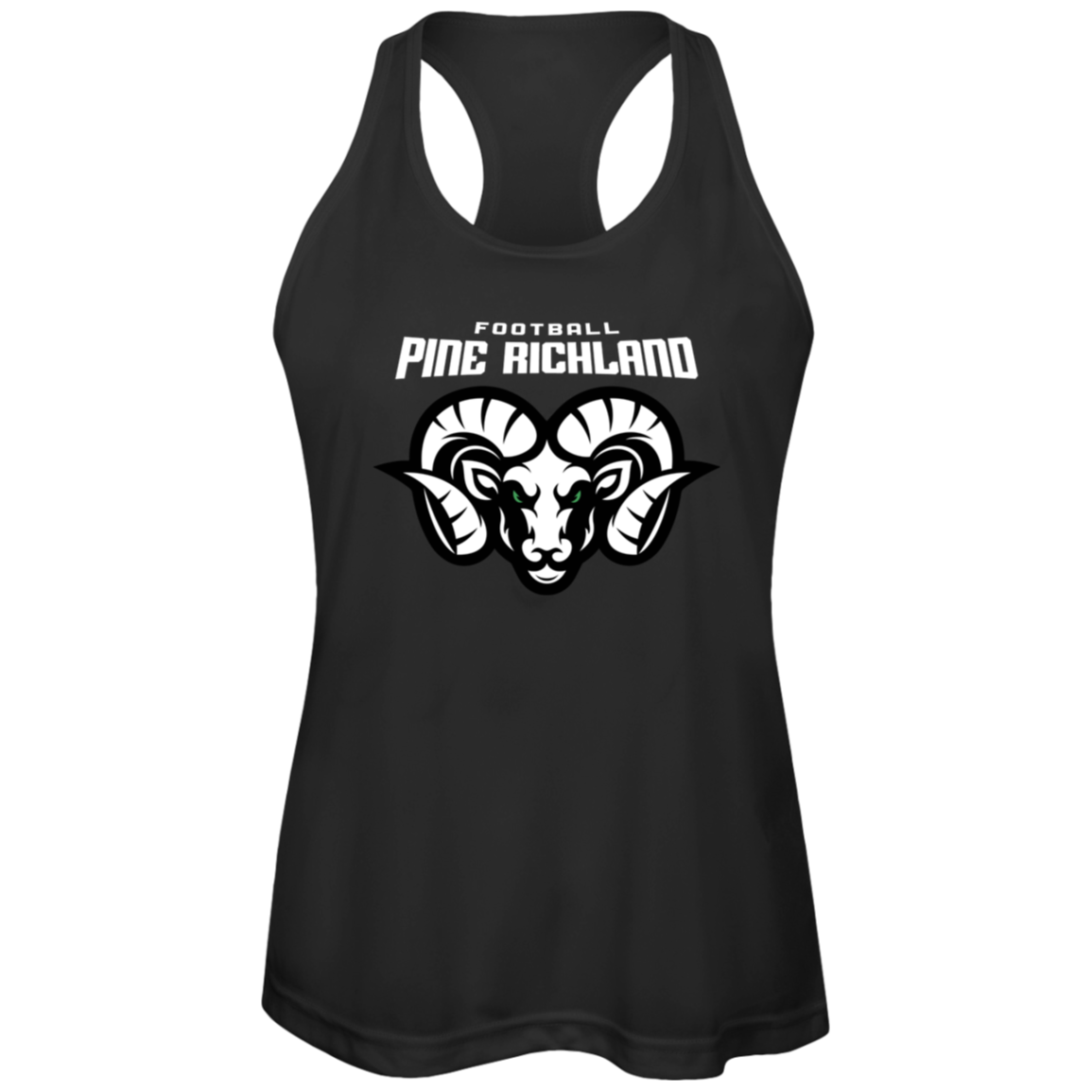 PR Football Logo Ladies' Racerback Tank