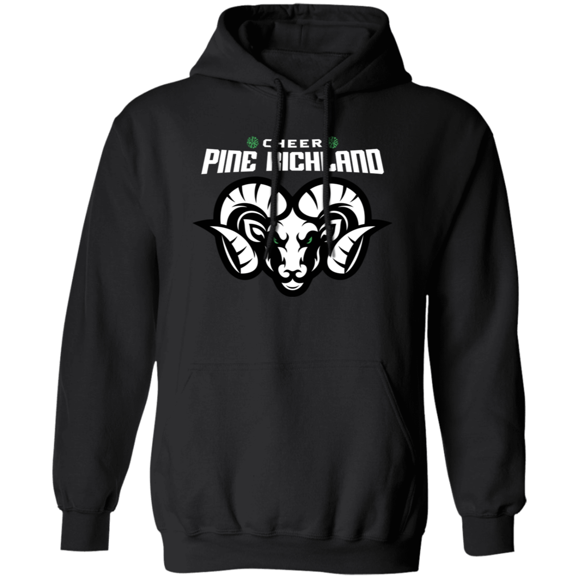 PR Cheer(green poms) Mens Pullover Hoodie
