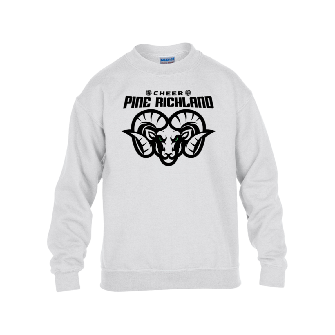 PR Cheer(black lettering) Youth Fleece Crew