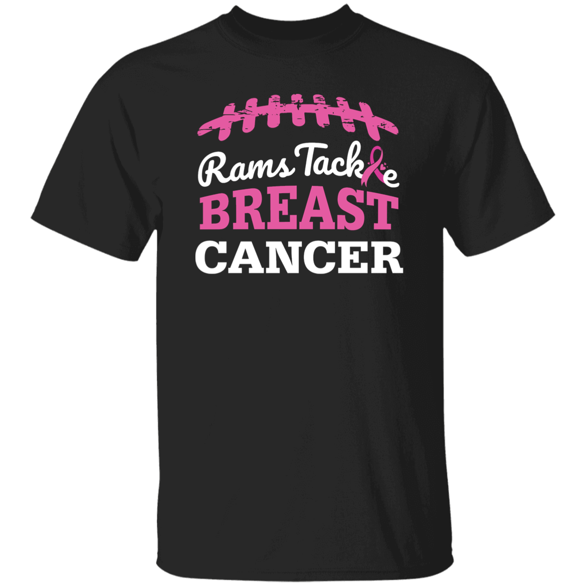 Mens Rams Tackle Breast Cancer T-Shirt