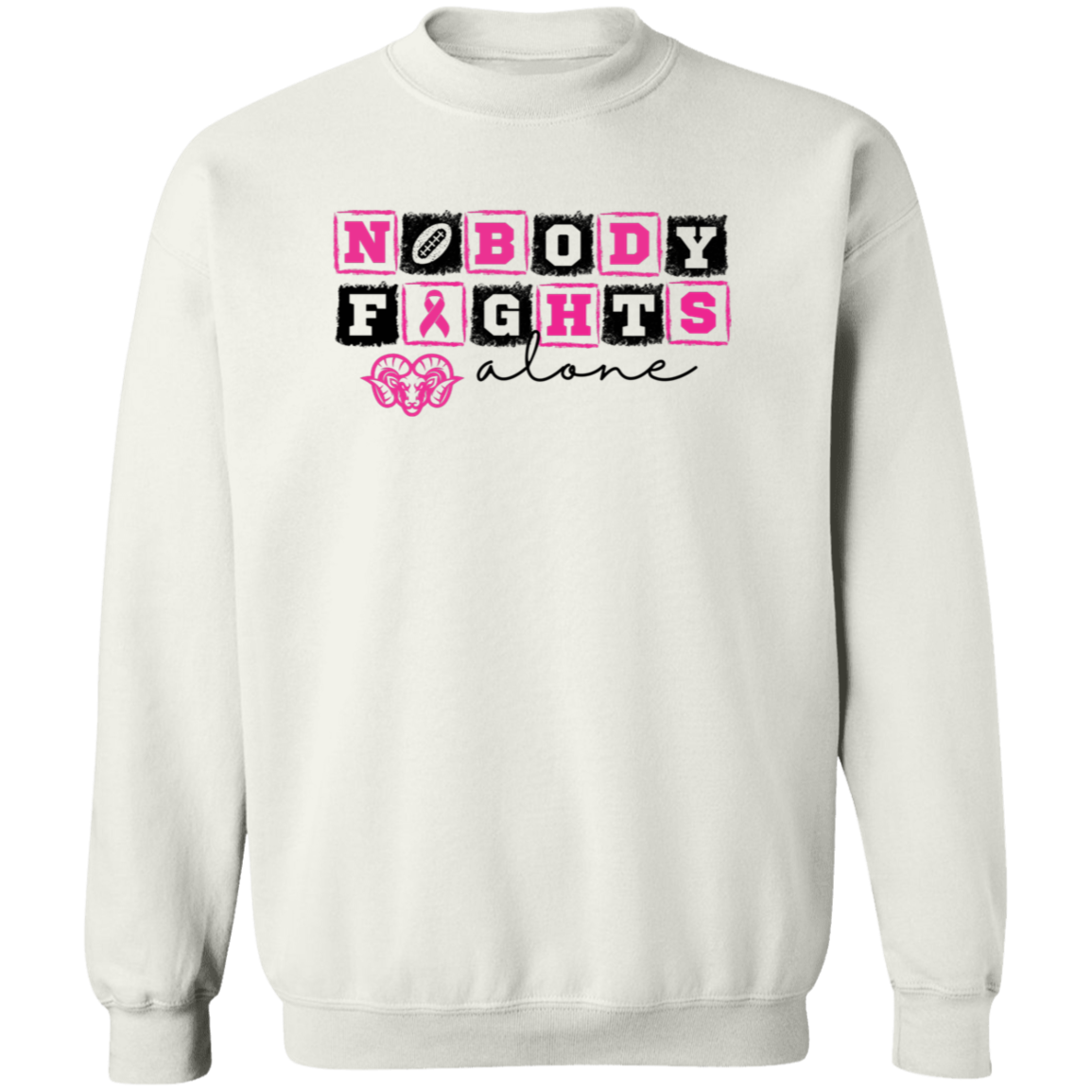 Mens Nobody Fights Alone Sweatshirt