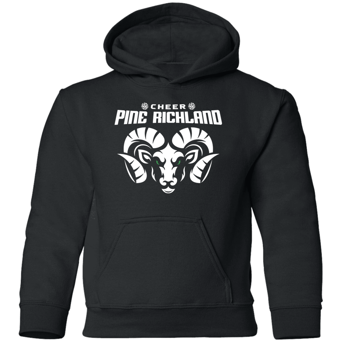 PR Cheer w/ White Logo Youth Pullover Hoodie