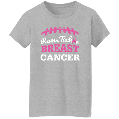 Ladies' Rams Tackle Breast Cancer T-Shirt