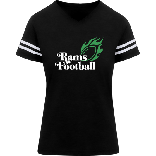 Rams "Fire" Football Ladies' Football Tee