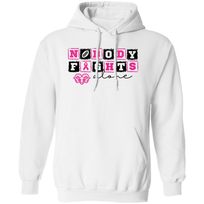 Mens Nobody Fights Alone Hoodie