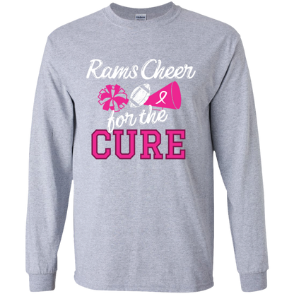 Youth Rams Cheer for the Cure LS Shirt