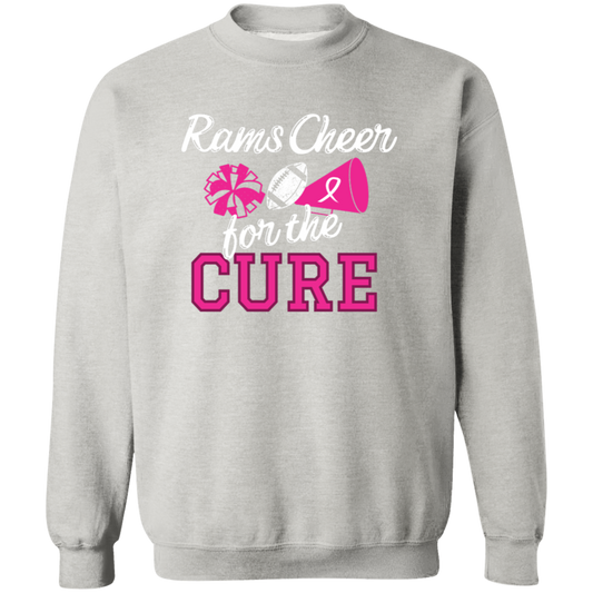 Mens Rams Cheer for the Cure Crewneck Sweatshirt