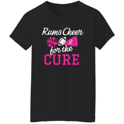 Ladies Rams Cheer for the Cure T-Shirt