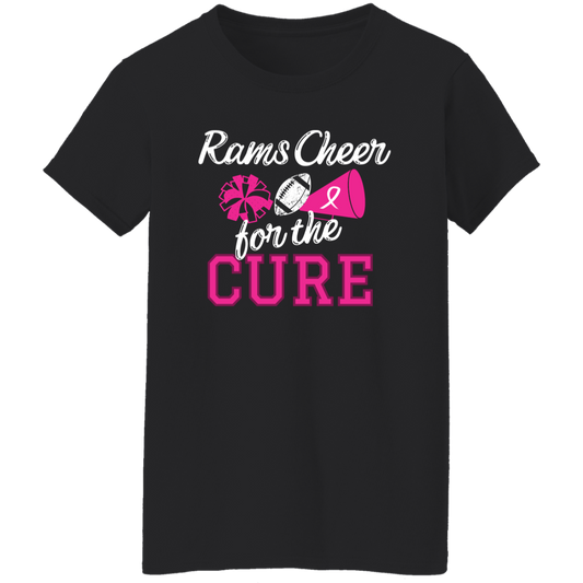 Ladies Rams Cheer for the Cure T-Shirt