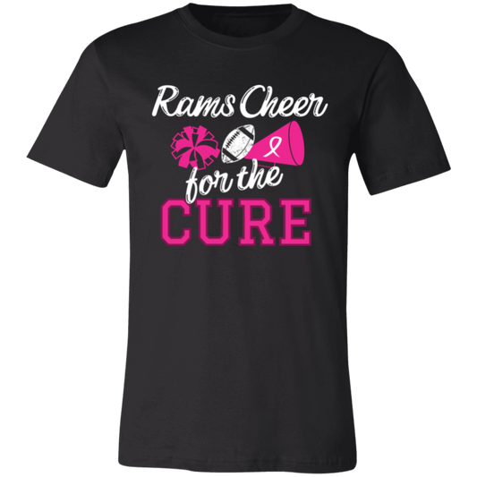 Mens Rams Cheer for the Cure T-Shirt