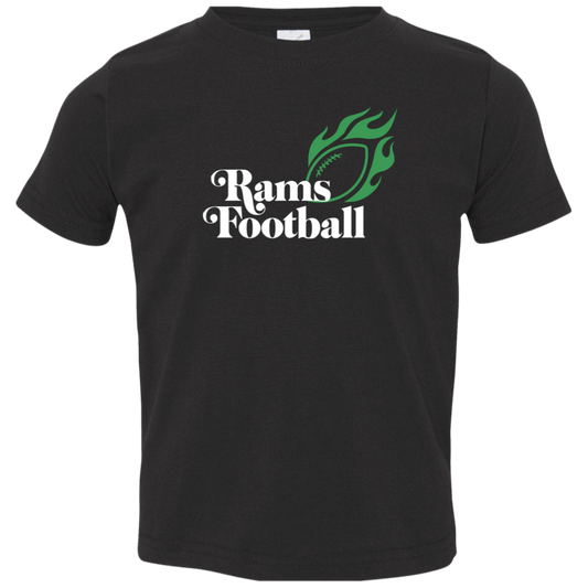 Rams "Fire" Football Toddler Youth Tee