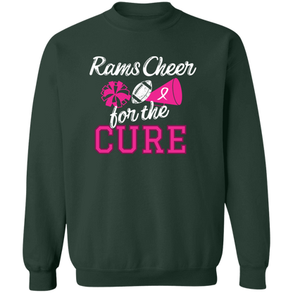 Mens Rams Cheer for the Cure Crewneck Sweatshirt