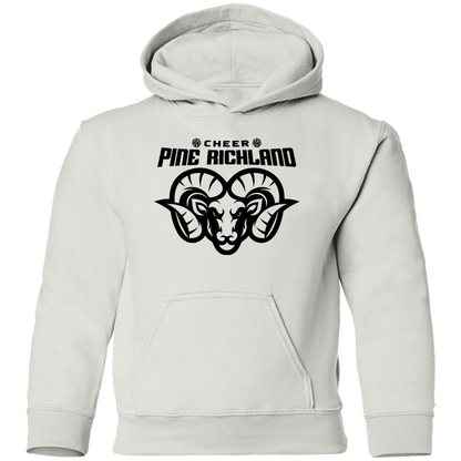 PR Cheer w/ Black Logo Youth Pullover Hoodie