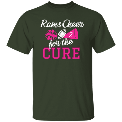Mens Rams Cheer for the Cure T-Shirt