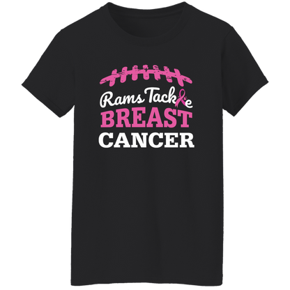 Ladies' Rams Tackle Breast Cancer T-Shirt