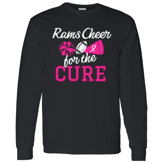 Mens Rams Cheer for the Cure LS Shirt