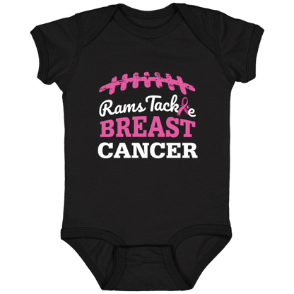 Infant Rams Tackle Breast Cancer Bodysuit