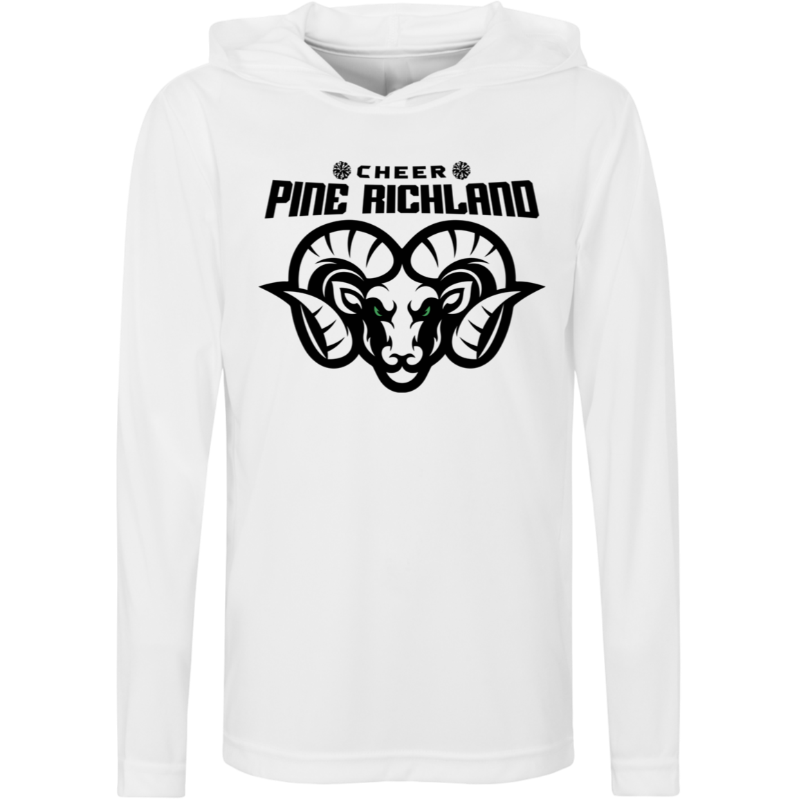 PR Cheer Youth Long Sleeve Hooded Tee